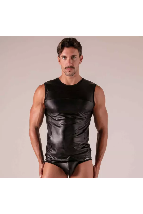 Master Tank Top - Erotic Men’s Faux Leather Tank Top